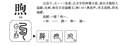 煦 五行|煦字的五行属什么